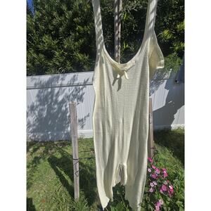 VTG SEARS PILGRIM WOMEN'S 44 ONE PIECE LONG UNDERWEAR UNION SUIT thigh length